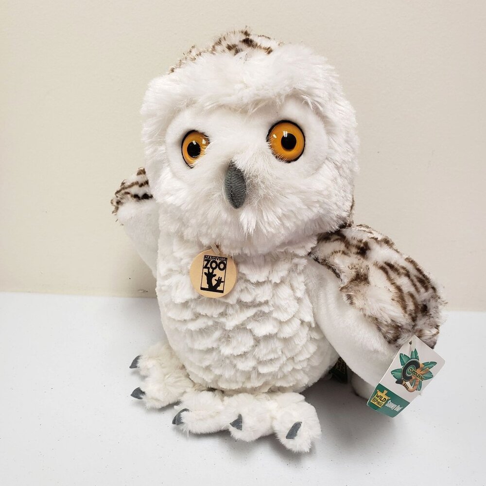 Wild Republic Cuddlekins Snowy Owl Stuffed Animal 12" Plush Nashville Zoo 2015